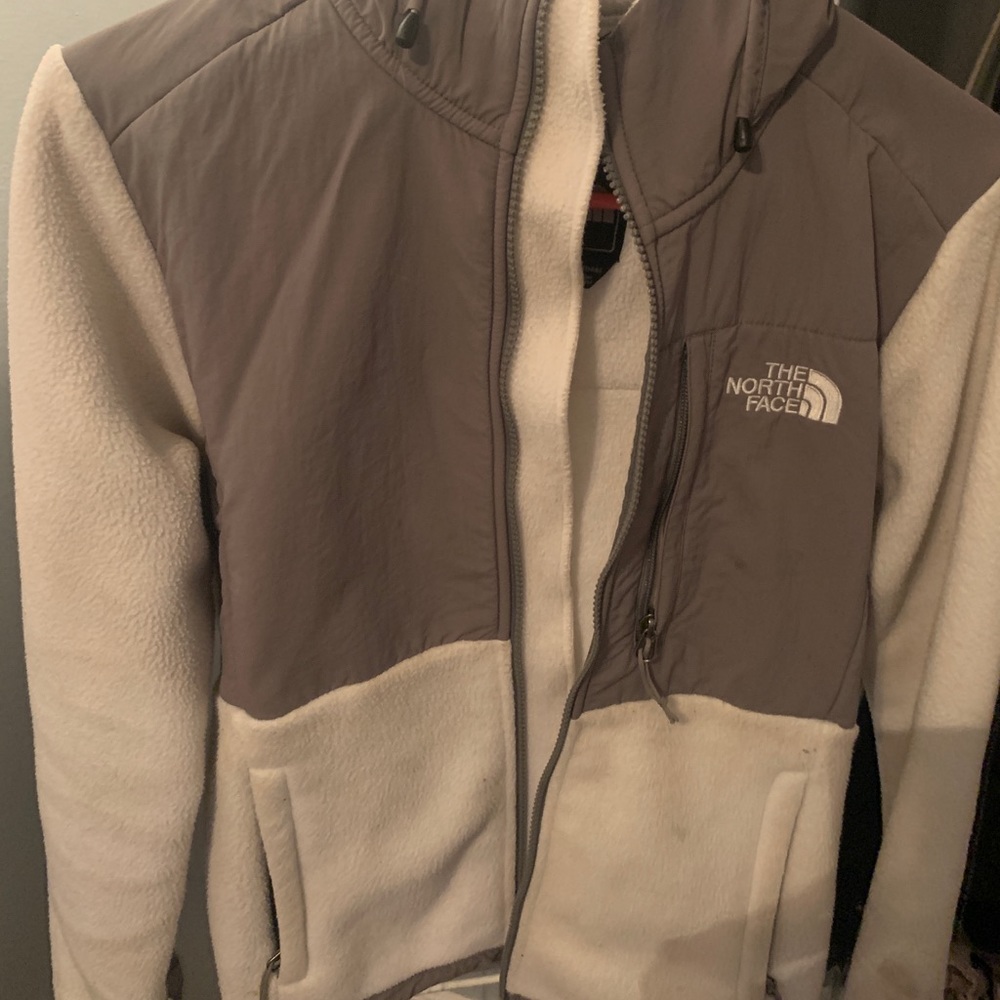 hooded fleece north face winter coat